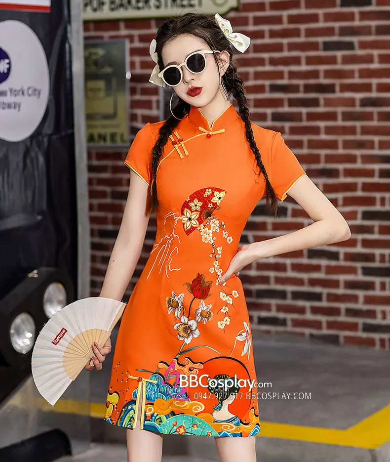 Sườn Xám Cách Tân Mai Hạ Cát 2023