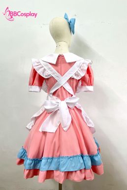 Đồ Maid Pastel Hồng Phối Xanh