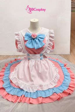 Đồ Maid Pastel Hồng Phối Xanh