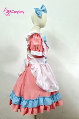 Đồ Maid Pastel Hồng Phối Xanh