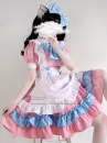 Đồ Maid Pastel Hồng Phối Xanh