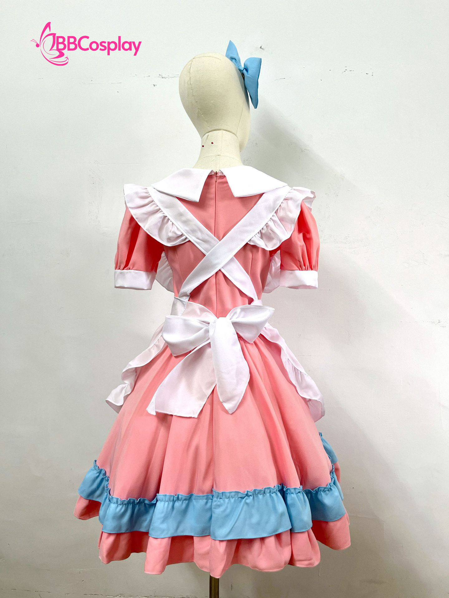Đồ Maid Pastel Hồng Phối Xanh