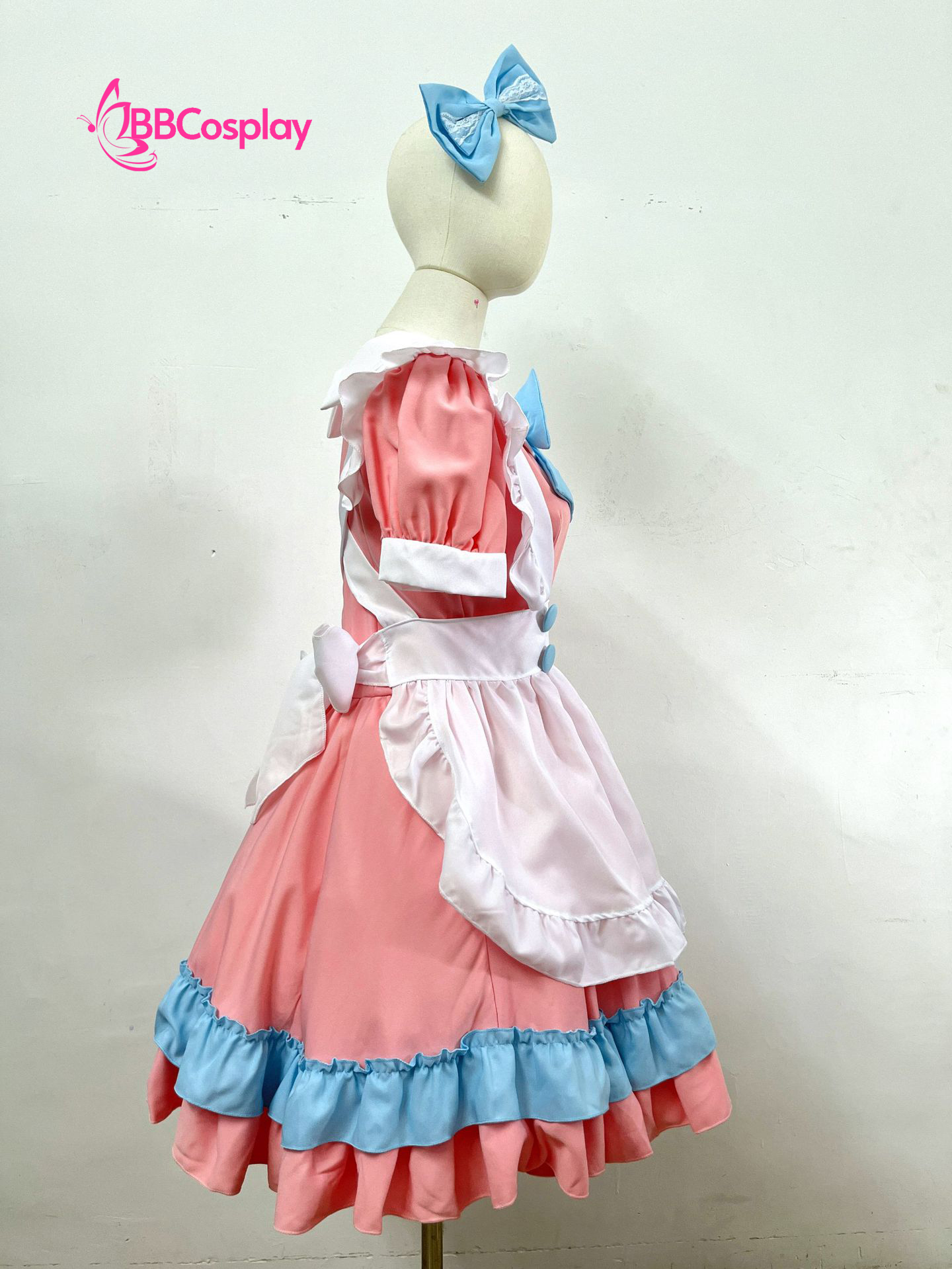 Đồ Maid Pastel Hồng Phối Xanh