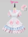 Đồ Maid Pastel Hồng Phối Xanh