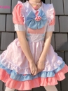 Đồ Maid Pastel Hồng Phối Xanh