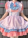 Đồ Maid Pastel Hồng Phối Xanh
