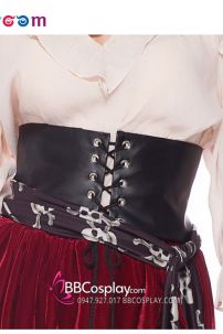 Trang Phục Nữ Cướp Biển Váy Dài Đỏ Nhung