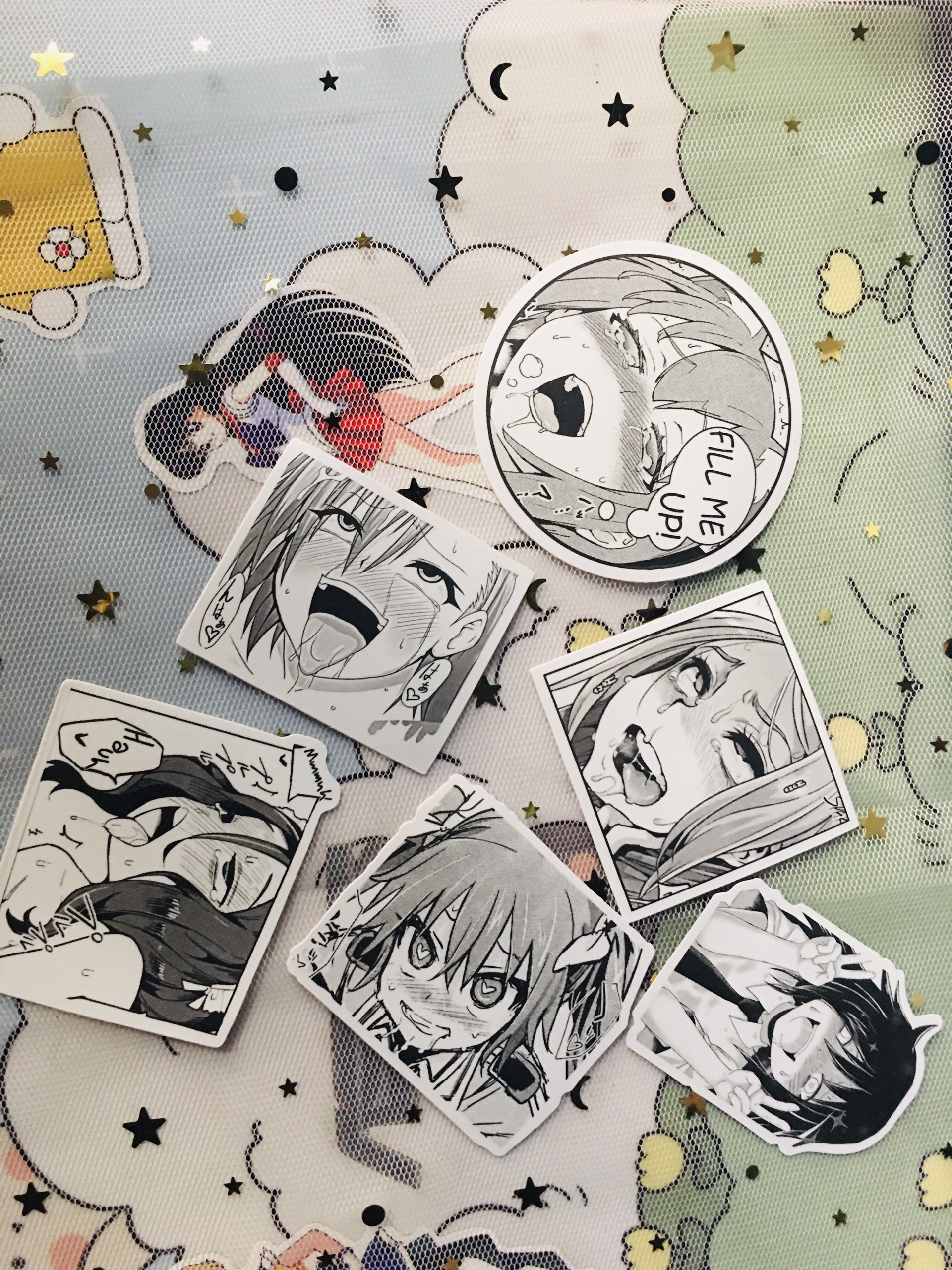 Sticker Manga H E N T A I - Bộ 50 Cái