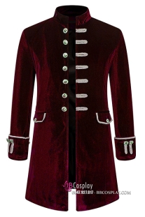 Vest Napoleon Đỏ Nhung