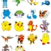 Bộ Sticker Pokemon - 38 Cái