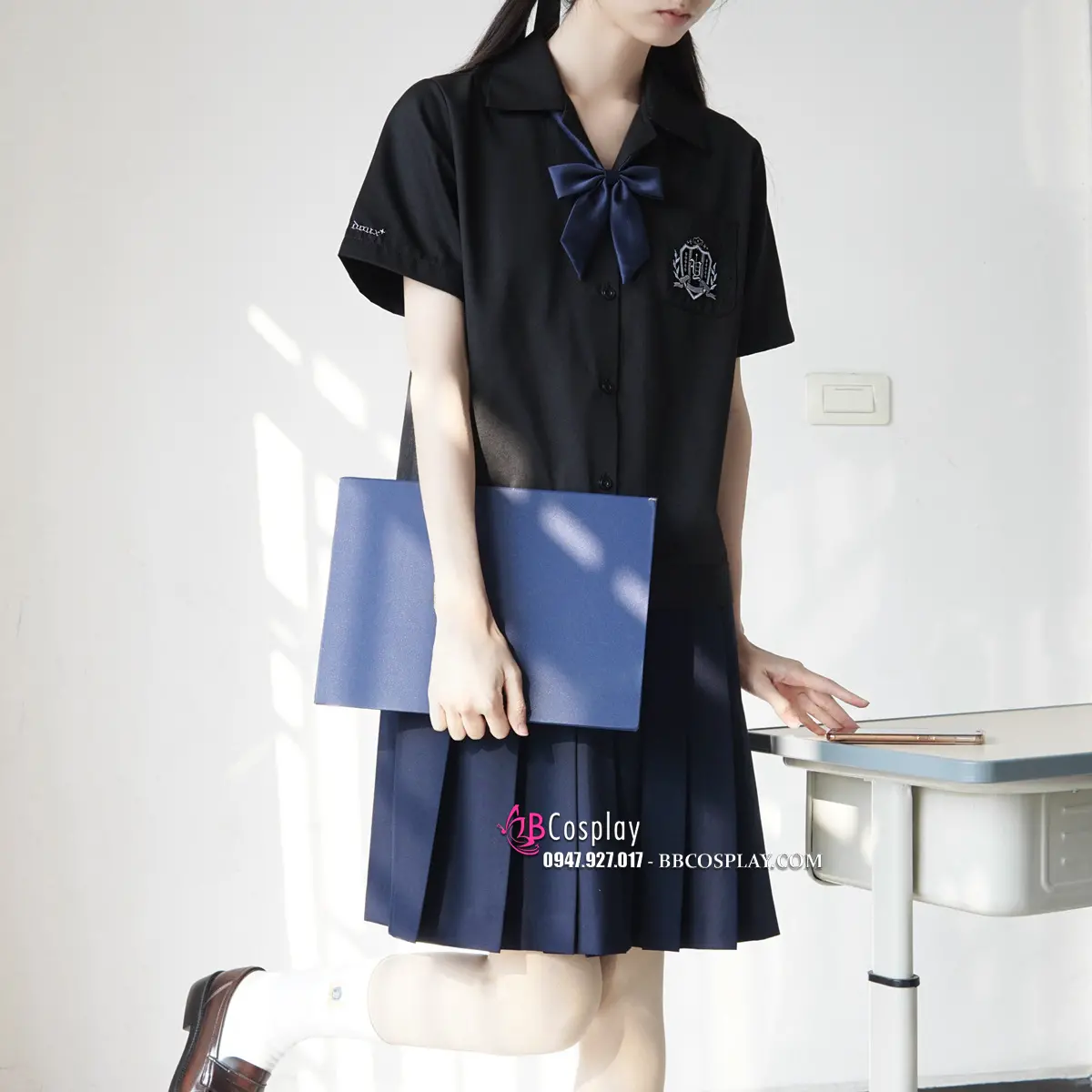 Đồng Phục Nữ Sinh Hàn Quốc Màu Đen