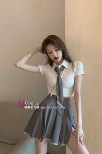 Đồng Phục Nữ Sinh Sexy Váy Xẻ Đùi