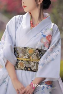 Áo Yukata Xanh Sữa