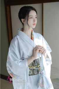 Áo Yukata Xanh Sữa