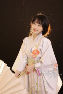 Áo Yukata Xanh Sữa