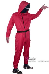 Trang Phục Lính Màu Đỏ Squid Game - Trò Chơi Con Mực