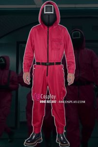 Trang Phục Lính Màu Đỏ Squid Game - Trò Chơi Con Mực