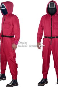 Trang Phục Lính Màu Đỏ Squid Game - Trò Chơi Con Mực