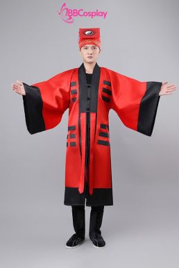 Đồ Pháp Sư Đạo Sĩ Hình Âm Dương - Màu Đỏ