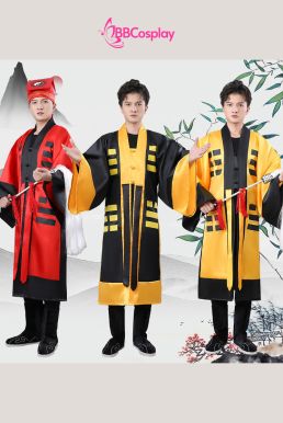 Đồ Pháp Sư Đạo Sĩ Hình Âm Dương - Màu Đỏ