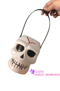 Phụ Kiện Halloween Giỏ Đầu Lâu Có Đèn