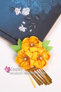 Kanzashi Kẹp Tóc Nhật Bản  - Màu Xanh Dương