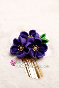 Kanzashi Kẹp Tóc Nhật Bản  - Màu Xanh Dương