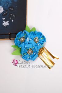 Kanzashi Kẹp Tóc Nhật Bản  - Màu Xanh Dương