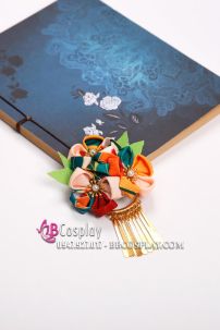 Kanzashi Kẹp Tóc Nhật Bản  - Màu Xanh Dương