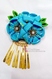 Kanzashi Kẹp Tóc Nhật Bản  - Màu Xanh Dương