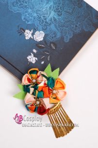 Kanzashi Kẹp Tóc Nhật Bản  - Màu Xanh Dương