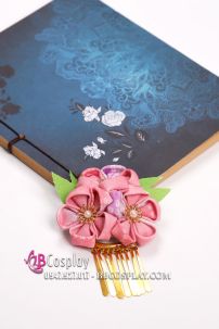 Kanzashi Kẹp Tóc Nhật Bản  - Màu Xanh Dương