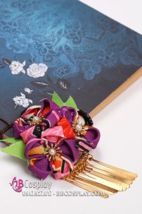 Kanzashi Kẹp Tóc Nhật Bản  - Màu Xanh Dương