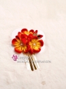 Kanzashi Kẹp Tóc Nhật Bản  - Màu Xanh Dương