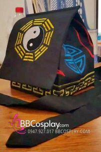 Trang Phục Đạo Sĩ 1 Lớp Hình Âm Dương - Màu Đen