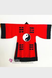 Trang Phục Đạo Sĩ 1 Lớp Hình Âm Dương - Màu Đen