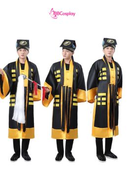 Đồ Đạo Sĩ 1 Lớp Hình Âm Dương - Màu Đen