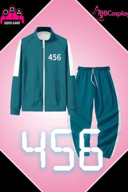 Đồ Người Chơi 456 Trò Chơi Con Mực - Màu Xanh Nhạt