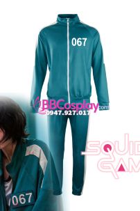 Trang Phục Người Chơi 067 Trò Chơi Con Mực - Màu Xanh Nhạt