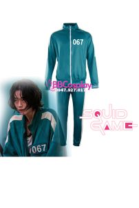 Trang Phục Người Chơi 067 Trò Chơi Con Mực - Màu Xanh Nhạt