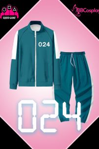 Trang Phục Người Chơi 240 Trò Chơi Con Mực - Màu Xanh Nhạt