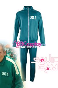 Trang Phục Người Chơi 001 Trò Chơi Con Mực - Màu Xanh Nhạt