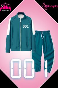 Trang Phục Người Chơi 001 Trò Chơi Con Mực - Màu Xanh Nhạt