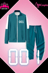 Đồ Người Chơi 001 Trò Chơi Con Mực - Màu Xanh Nhạt