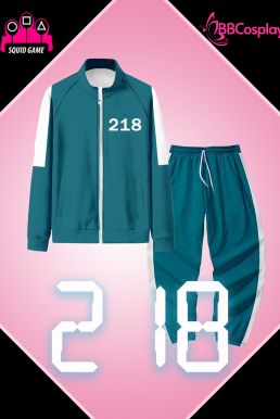 Đồ Người Chơi 218 Trò Chơi Con Mực - Màu Xanh Nhạt