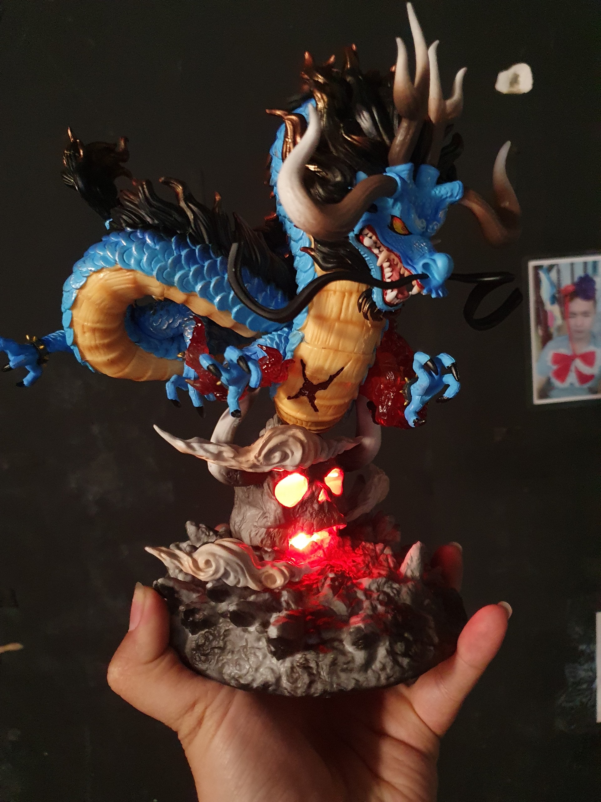 [Ảnh Thật] Mô Hình Figure Rồng Kaido - OnePiece (Có Đèn)