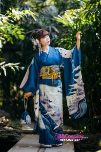 Kimono Xanh Kounotori