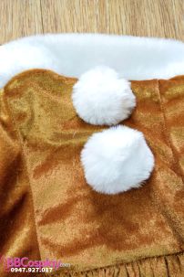 Đầm Tuần Lộc Cúp Ngực Có Kèm Choàng