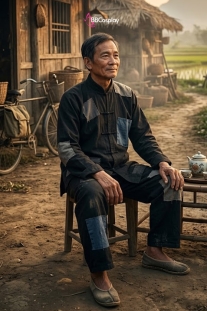 Đồ Ông Bà Lão Nhà Nghèo - Đồ Ăn Mày Màu Đen