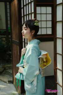 Kimono Xanh Mint Misaki - Quỳnh Hoa